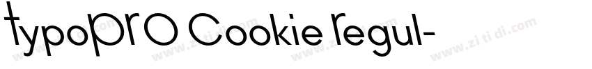TypoPRO Cookie Regul字体转换